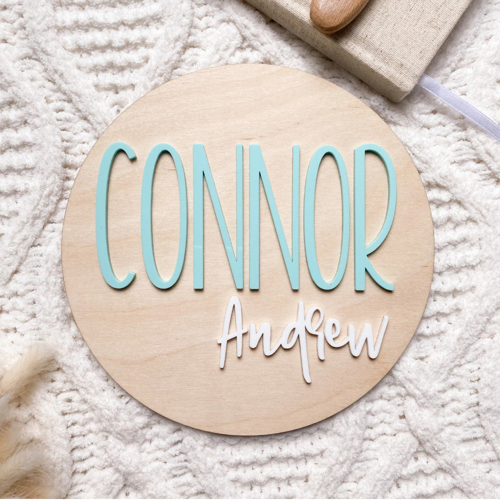 Baby Products Decoration - Plakat Pengumuman Kelahiran yang Dipersonalisasi -