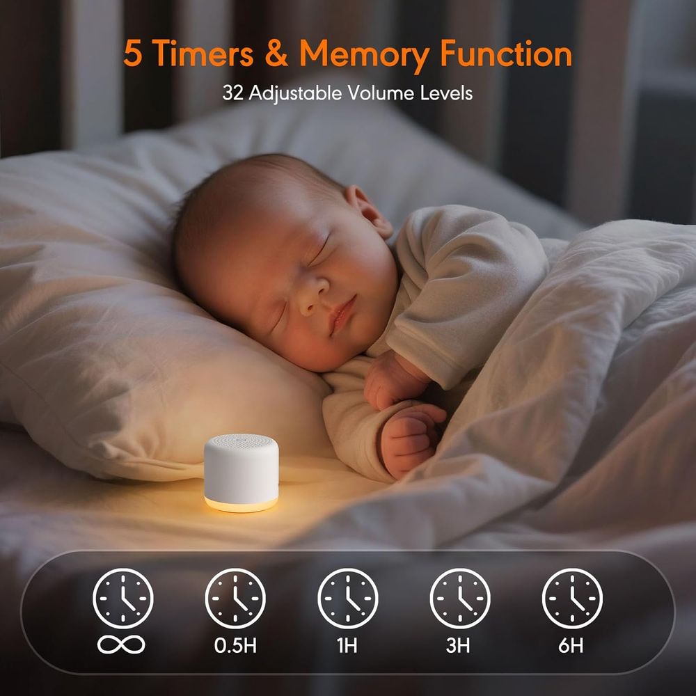 Mesin Suara Putih dengan Lampu - White Noise Machine Baby ulasan dan harga