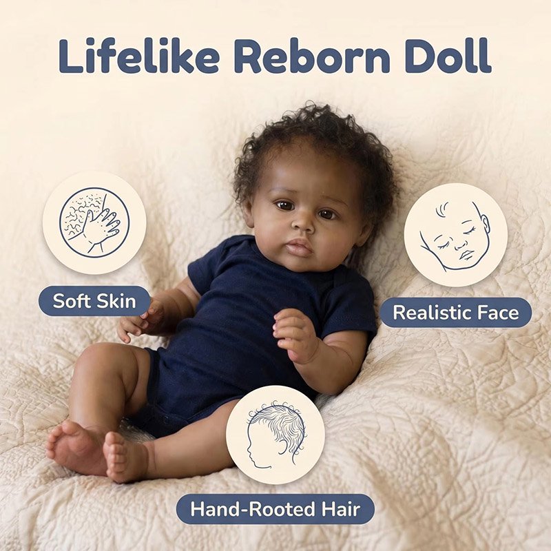 Boneka Reborn 48cm dari Siliko - Baby Products For Curly Hair ulasan dan harga