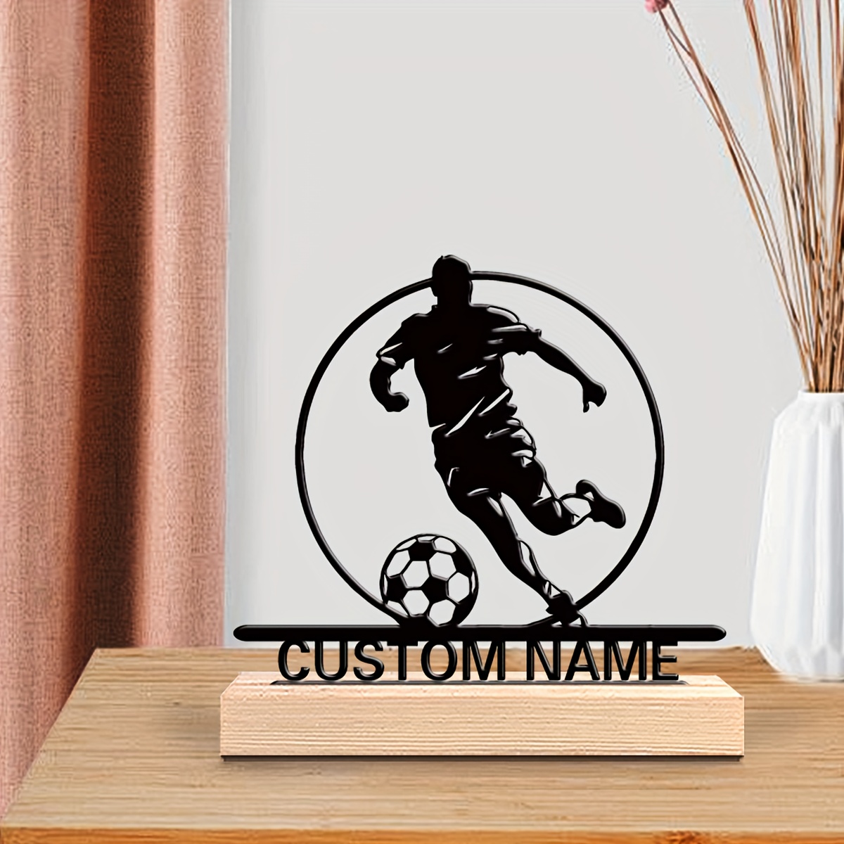 Patung Logam Pemain Sepak Bola - Baby Products Decoration ulasan dan harga
