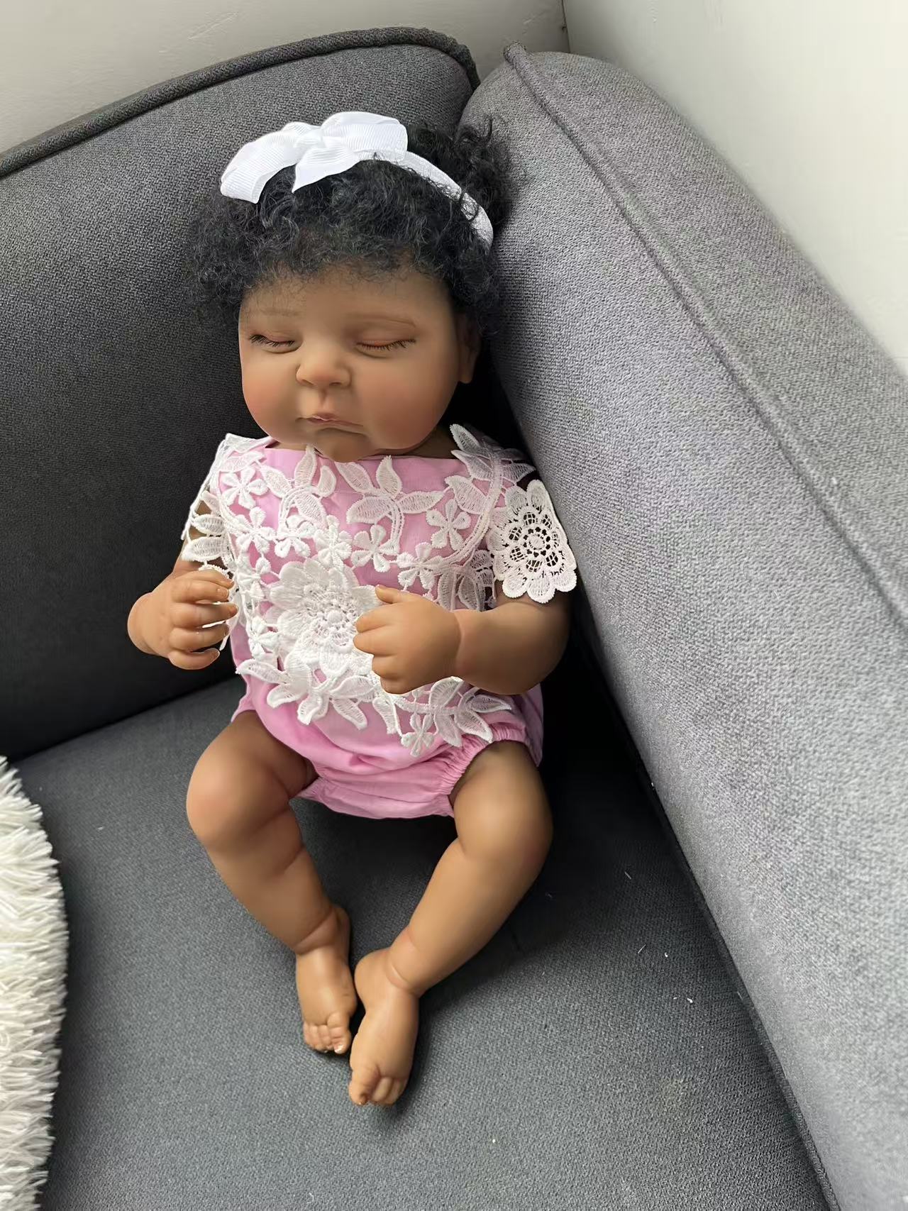 Boneka Bayi Silikon Reborn Pea - Baby Products For Curly Hair ulasan dan harga