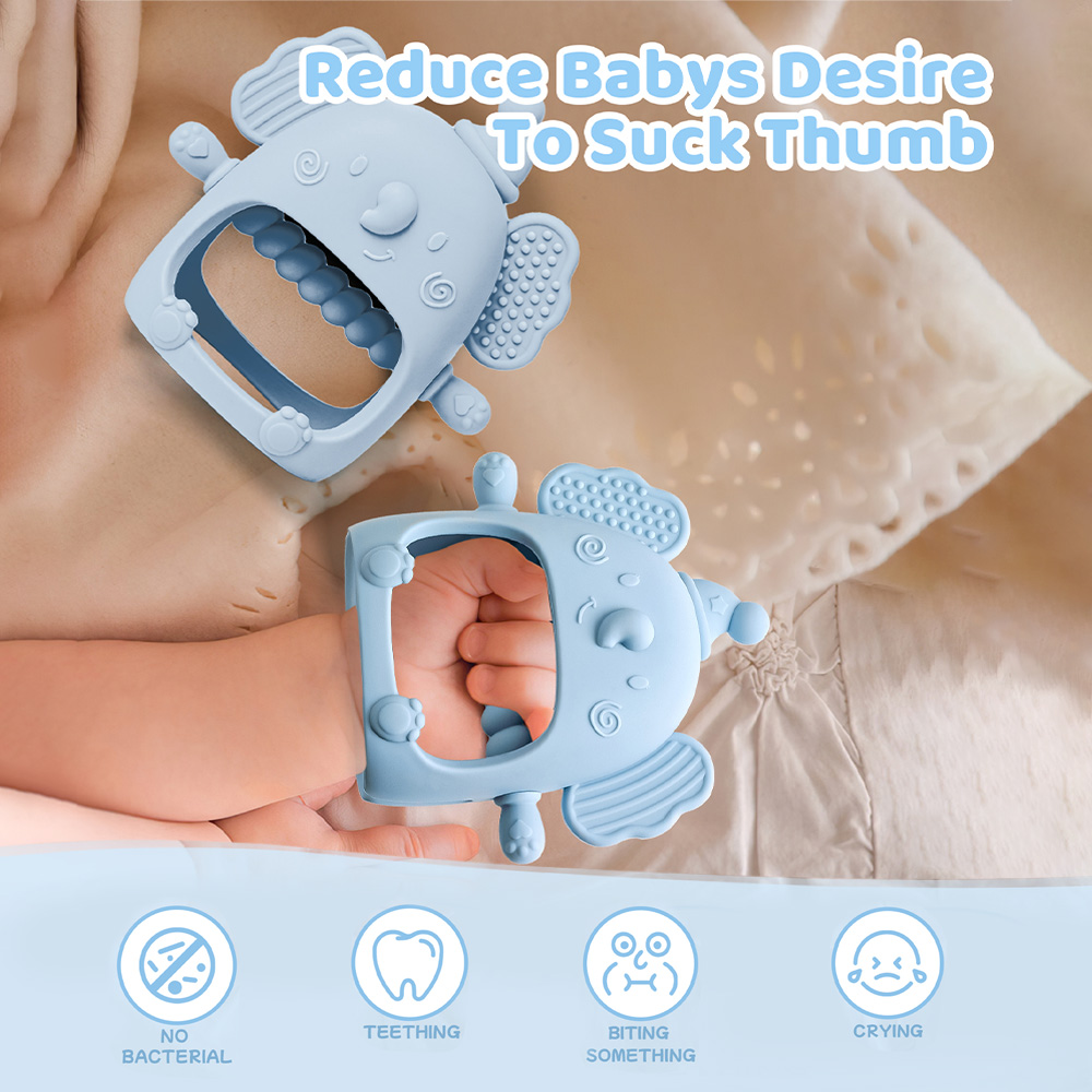 2 Buah Sarung Tangan Silikon u - Teething Mitten Baby ulasan dan harga