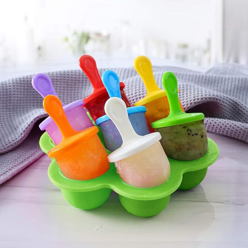 1pc Cetakan Es Krim Silikon 7  - Baby Products Cream ulasan dan harga